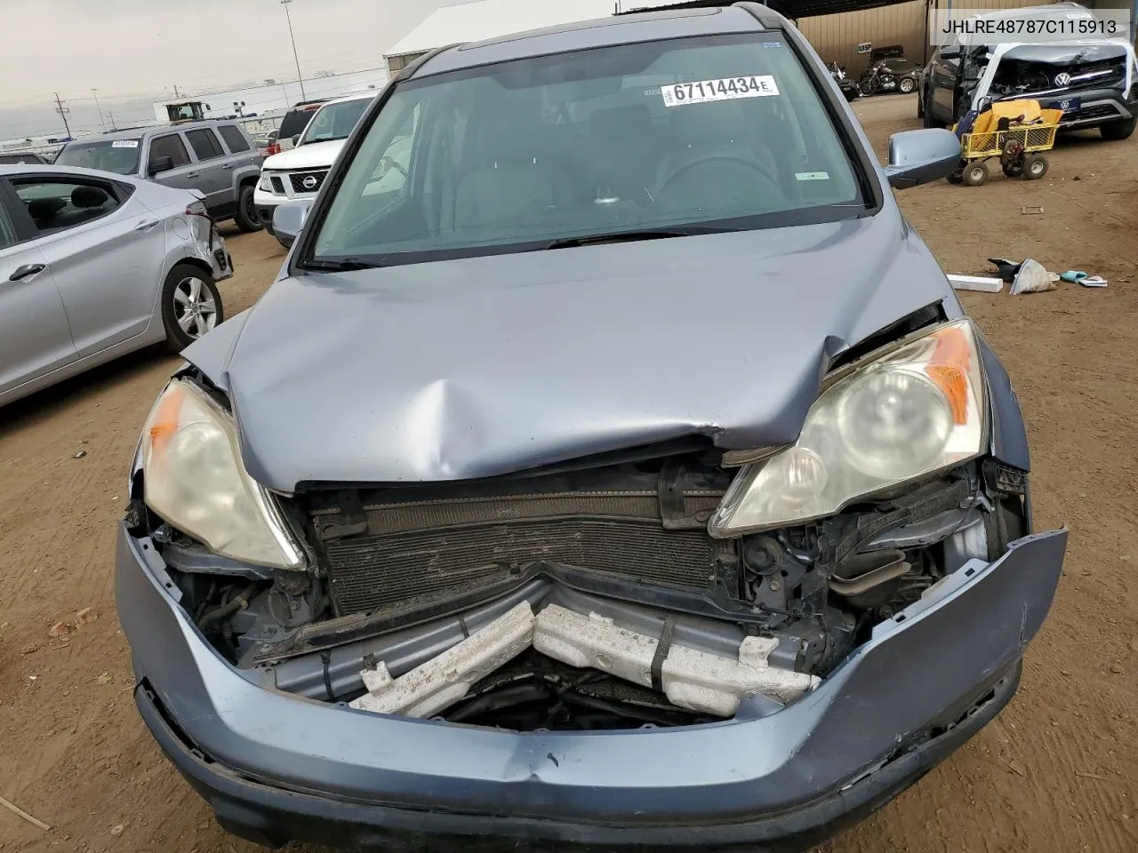 JHLRE48787C115913 2007 Honda Cr-V Exl