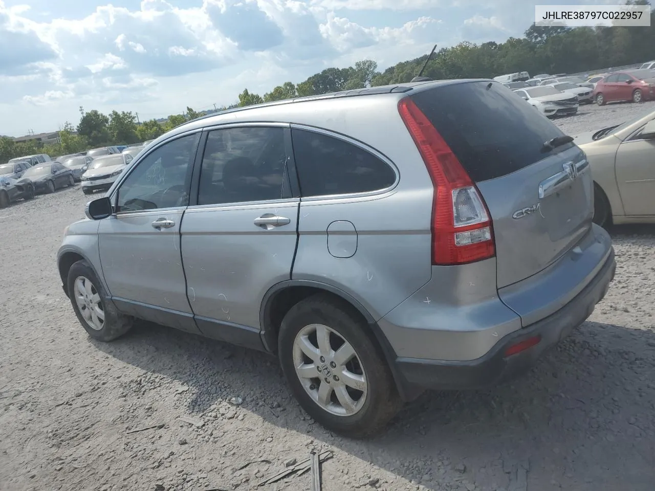 2007 Honda Cr-V Exl VIN: JHLRE38797C022957 Lot: 67256594