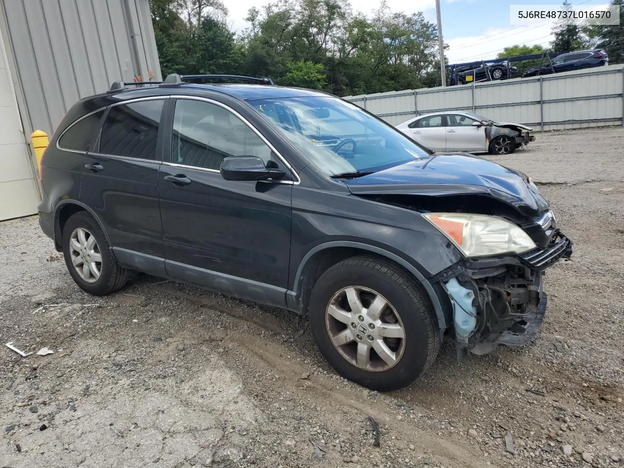 2007 Honda Cr-V Exl VIN: 5J6RE48737L016570 Lot: 67327504