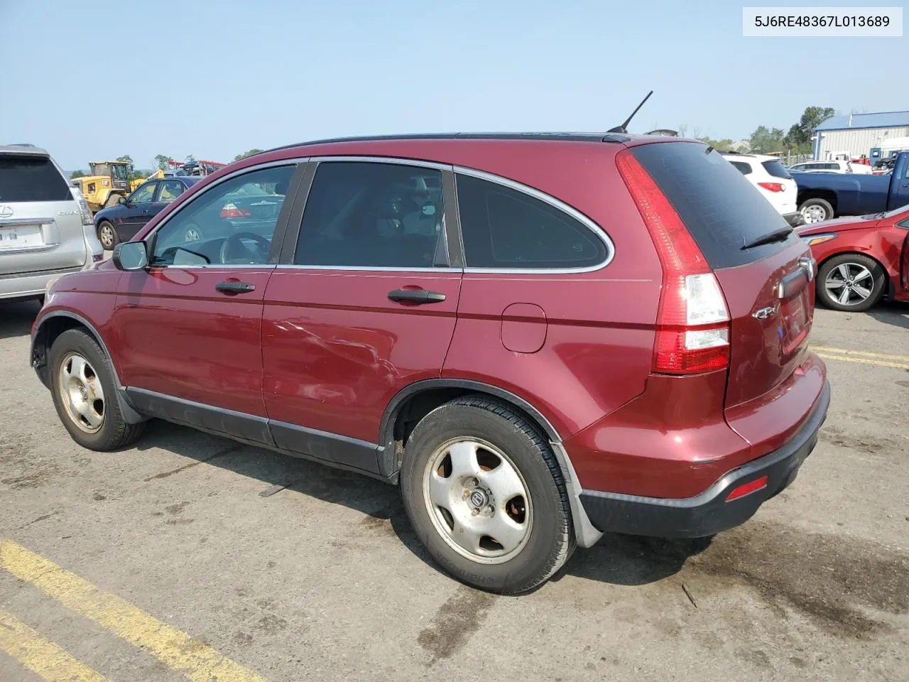 2007 Honda Cr-V Lx VIN: 5J6RE48367L013689 Lot: 67532464