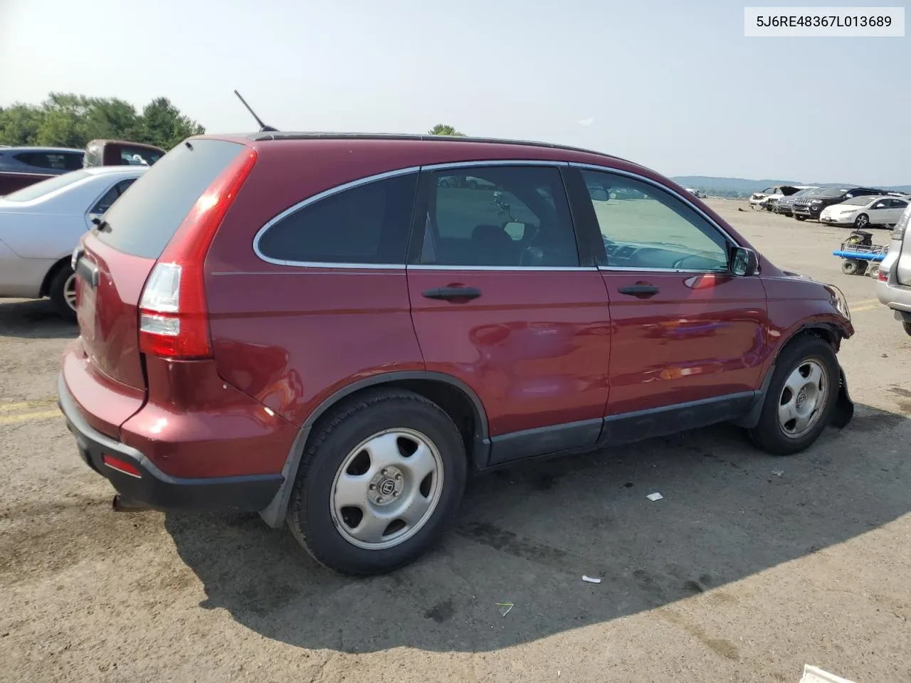 2007 Honda Cr-V Lx VIN: 5J6RE48367L013689 Lot: 67532464