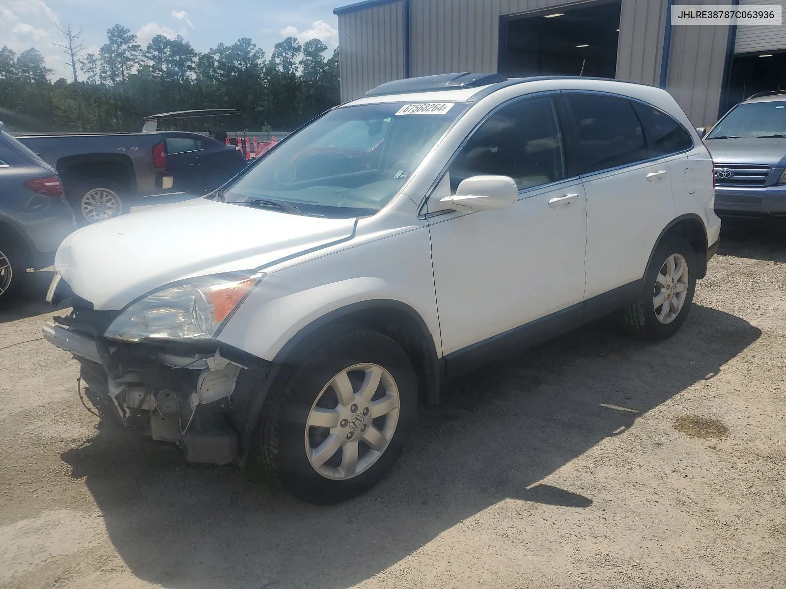 JHLRE38787C063936 2007 Honda Cr-V Exl