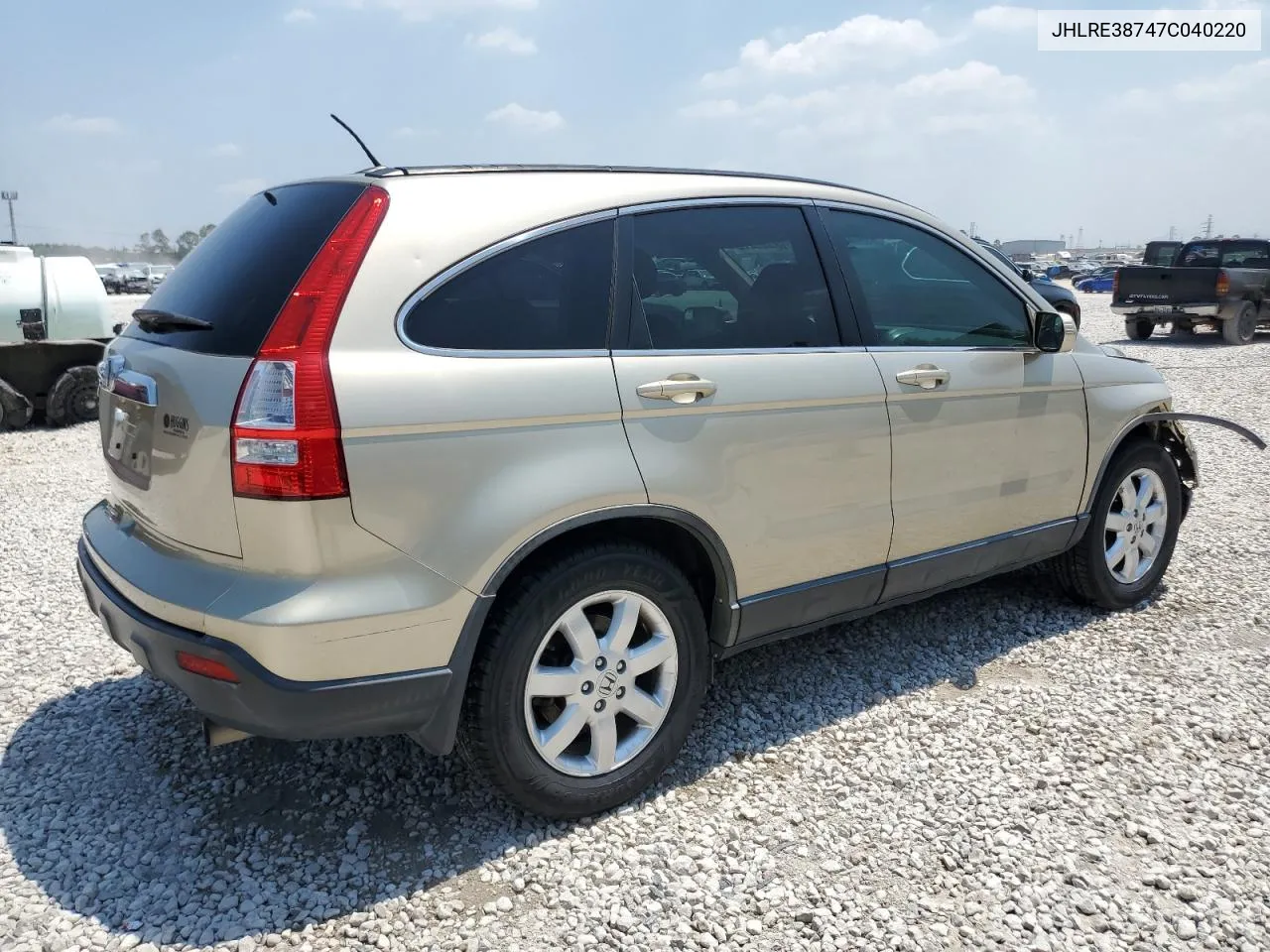 2007 Honda Cr-V Exl VIN: JHLRE38747C040220 Lot: 68444414