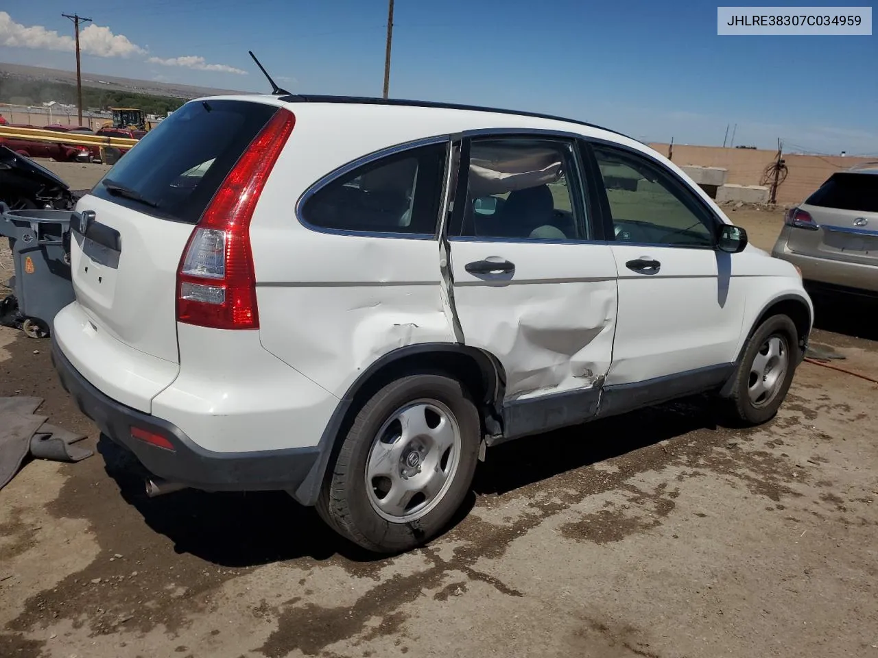 JHLRE38307C034959 2007 Honda Cr-V Lx