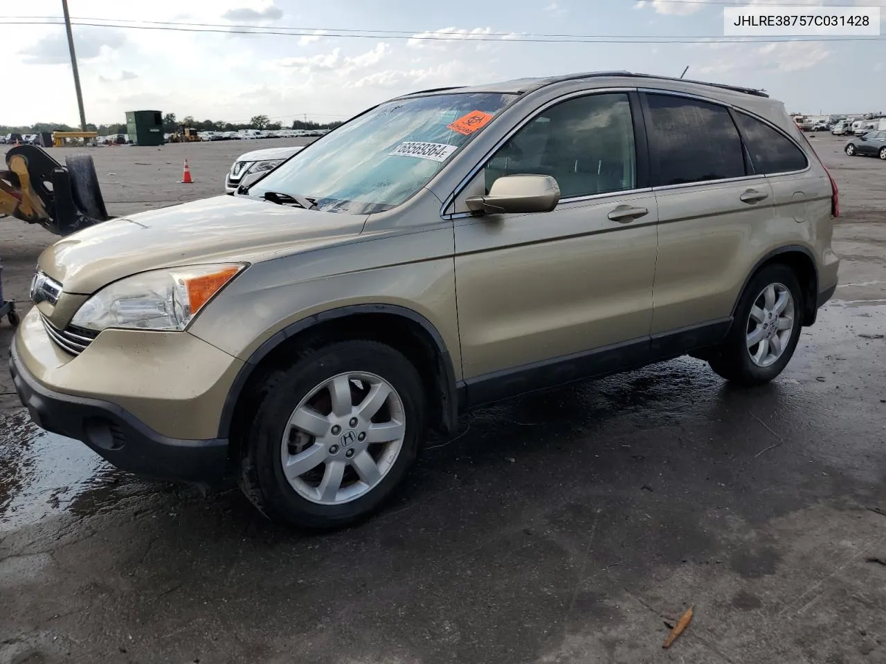 2007 Honda Cr-V Exl VIN: JHLRE38757C031428 Lot: 68569364