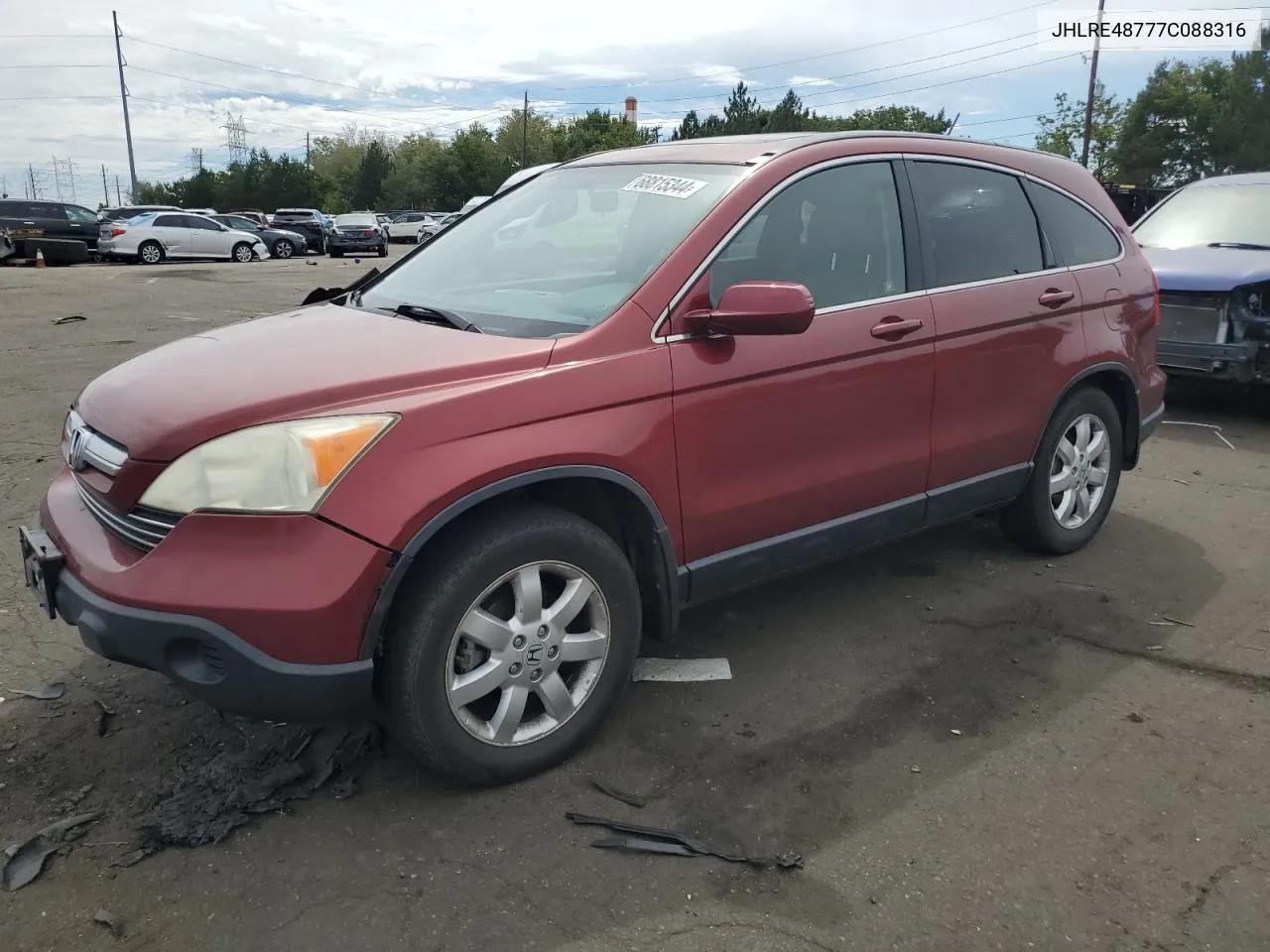 JHLRE48777C088316 2007 Honda Cr-V Exl