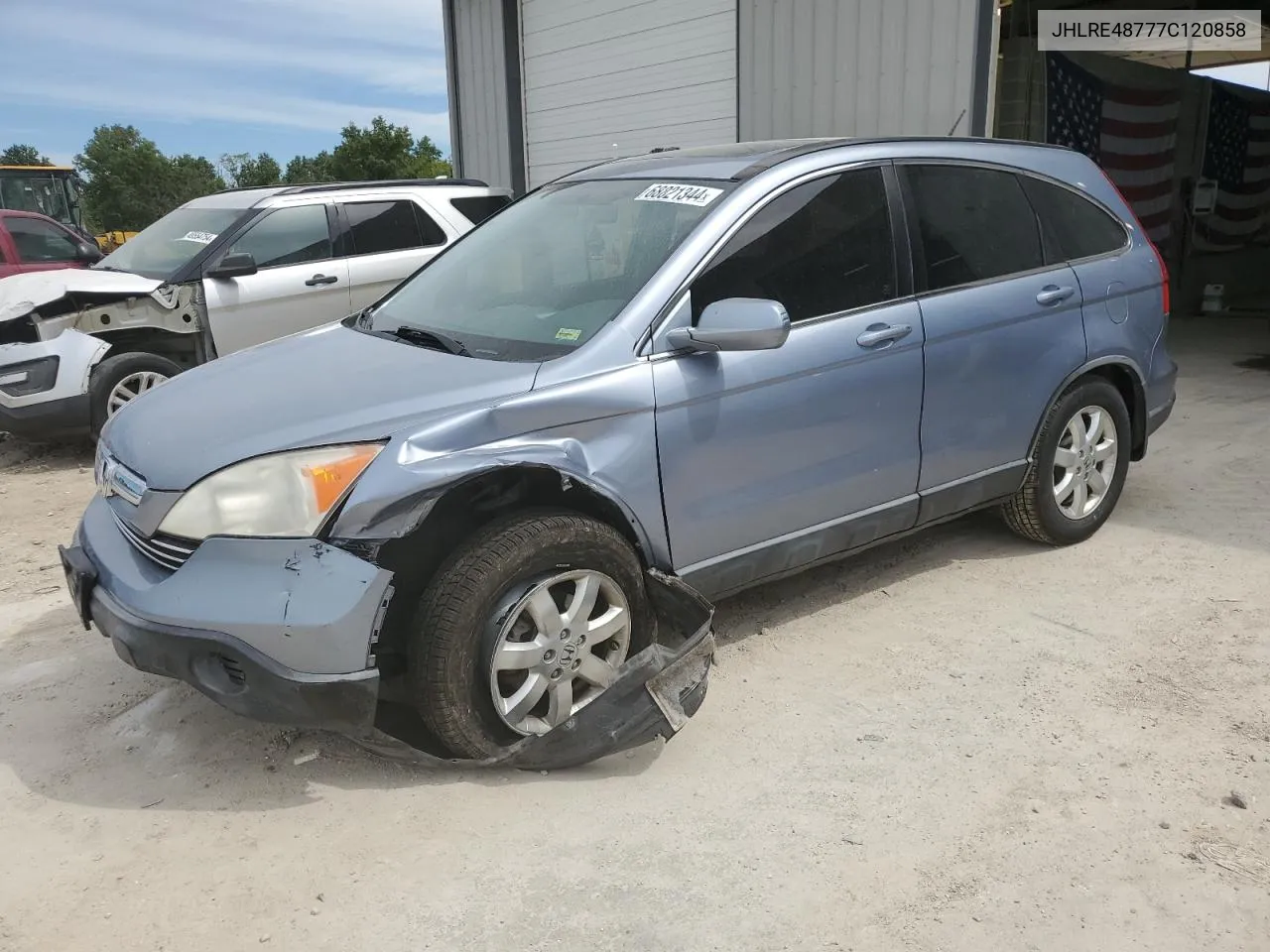 2007 Honda Cr-V Exl VIN: JHLRE48777C120858 Lot: 68821344