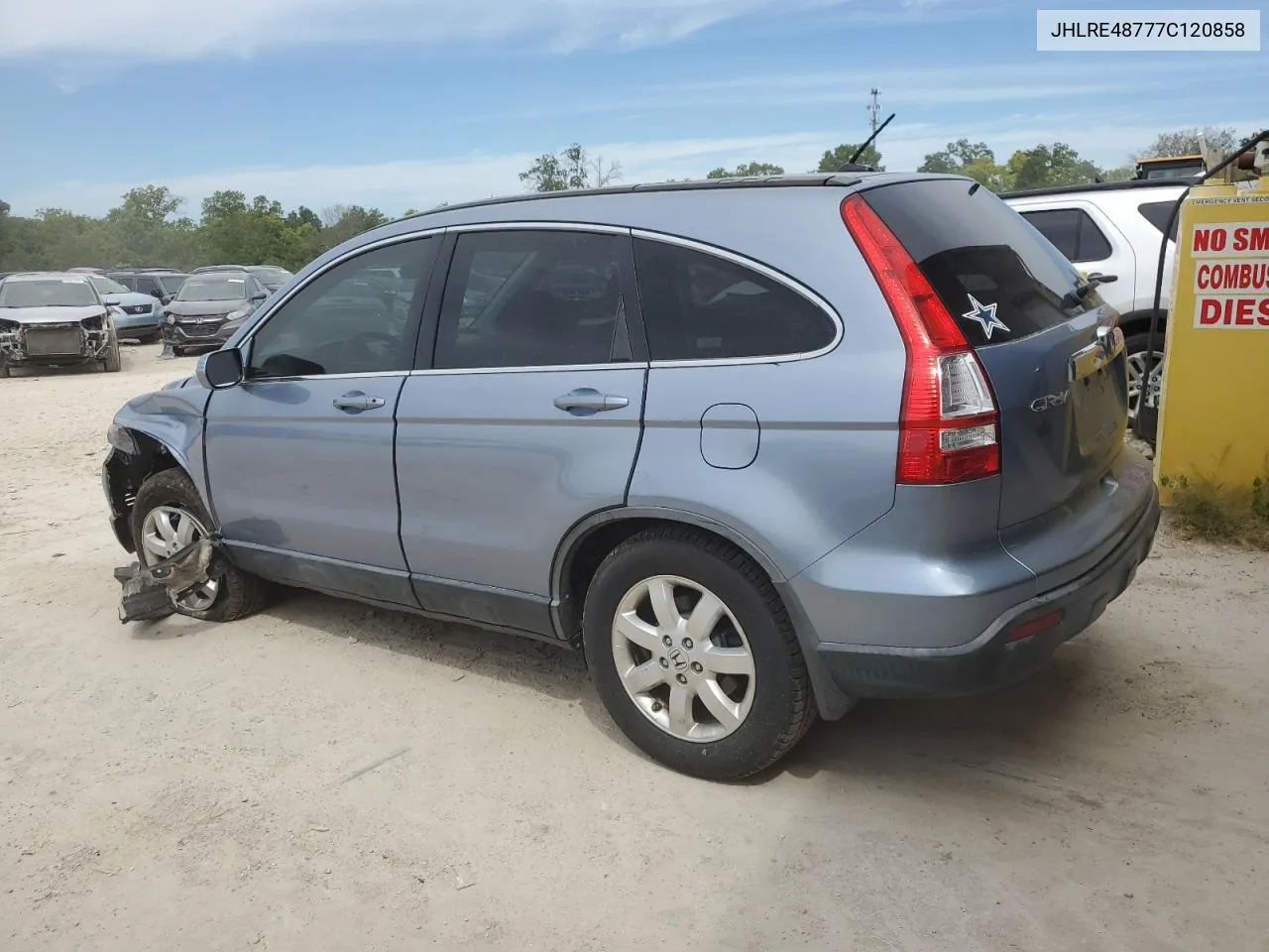 2007 Honda Cr-V Exl VIN: JHLRE48777C120858 Lot: 68821344