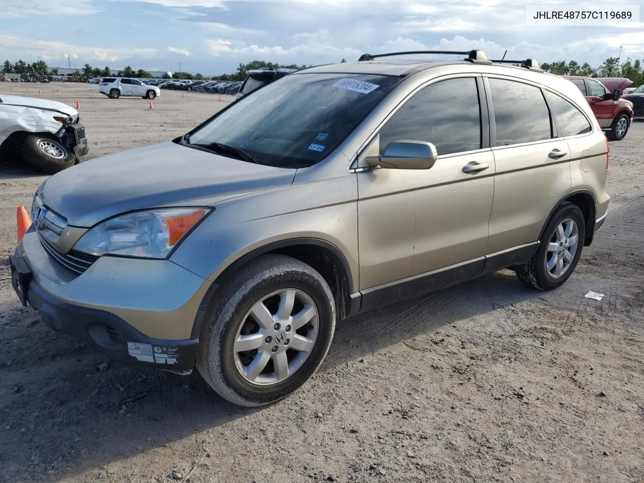 2007 Honda Cr-V Exl VIN: JHLRE48757C119689 Lot: 68915204