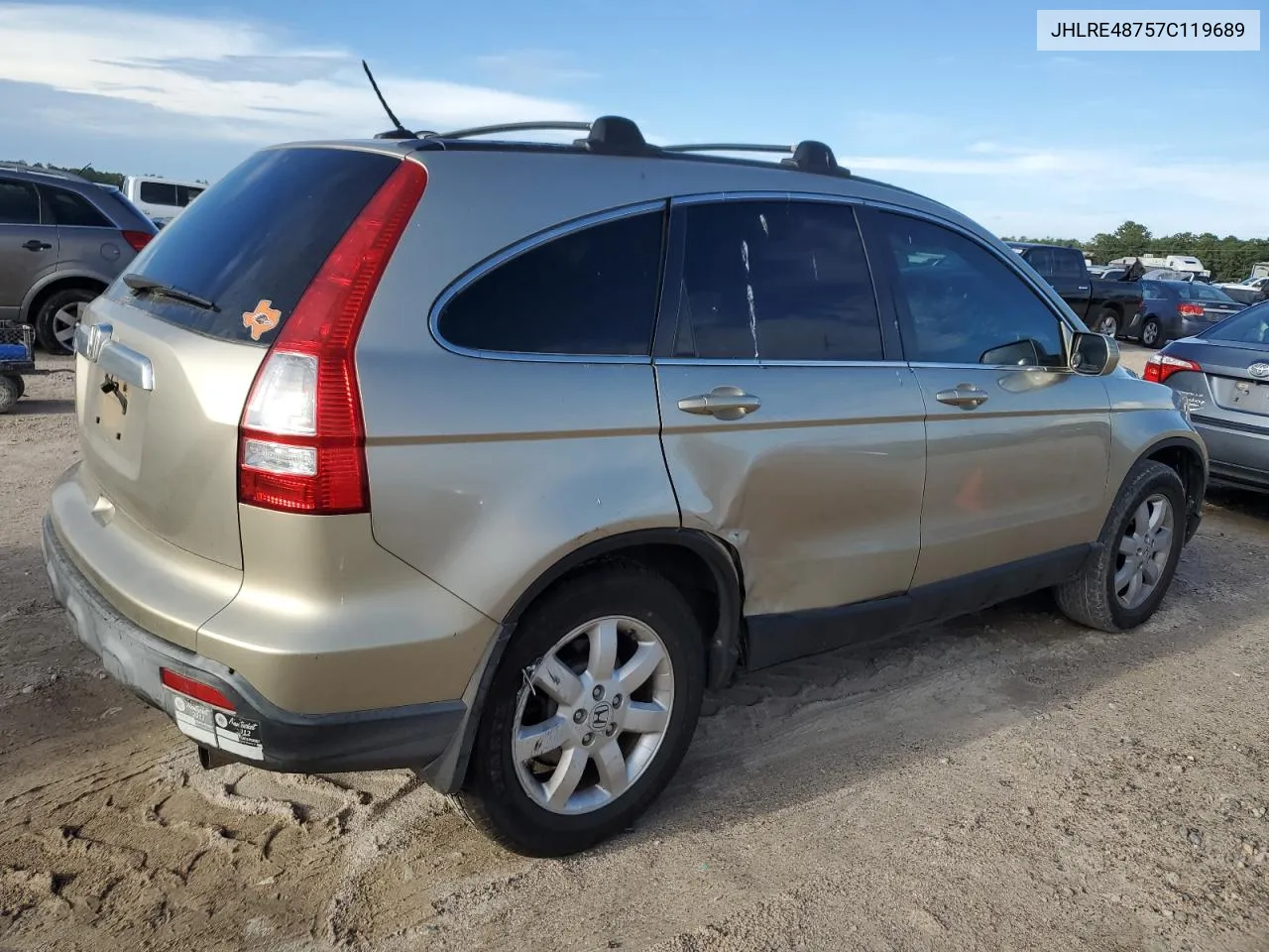 2007 Honda Cr-V Exl VIN: JHLRE48757C119689 Lot: 68915204