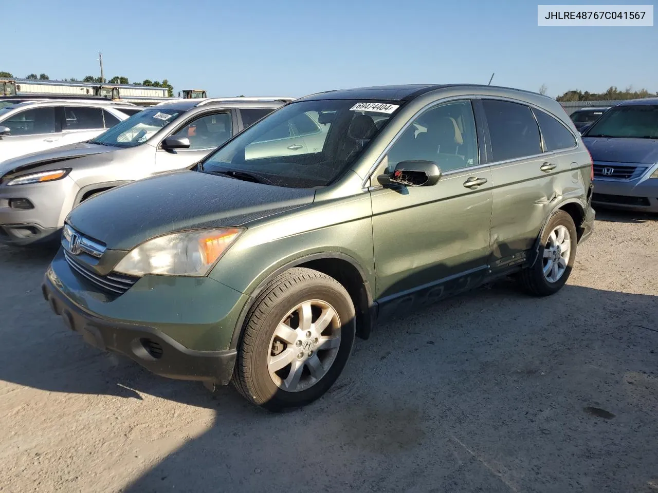 2007 Honda Cr-V Exl VIN: JHLRE48767C041567 Lot: 69474404