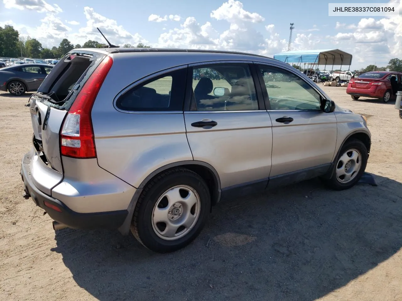 2007 Honda Cr-V Lx VIN: JHLRE38337C081094 Lot: 69474524