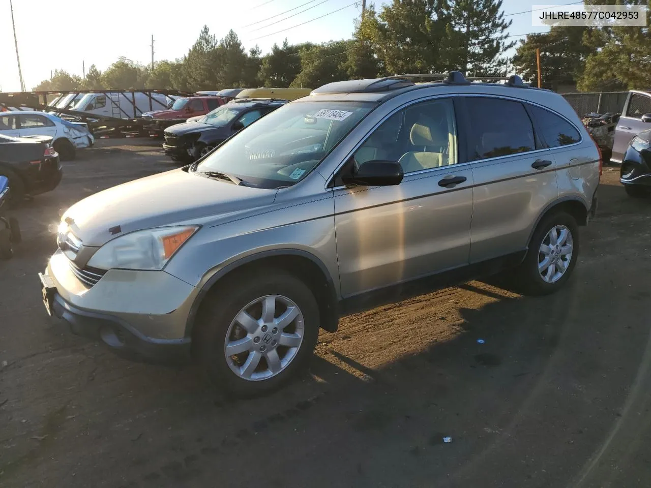 2007 Honda Cr-V Ex VIN: JHLRE48577C042953 Lot: 69718454