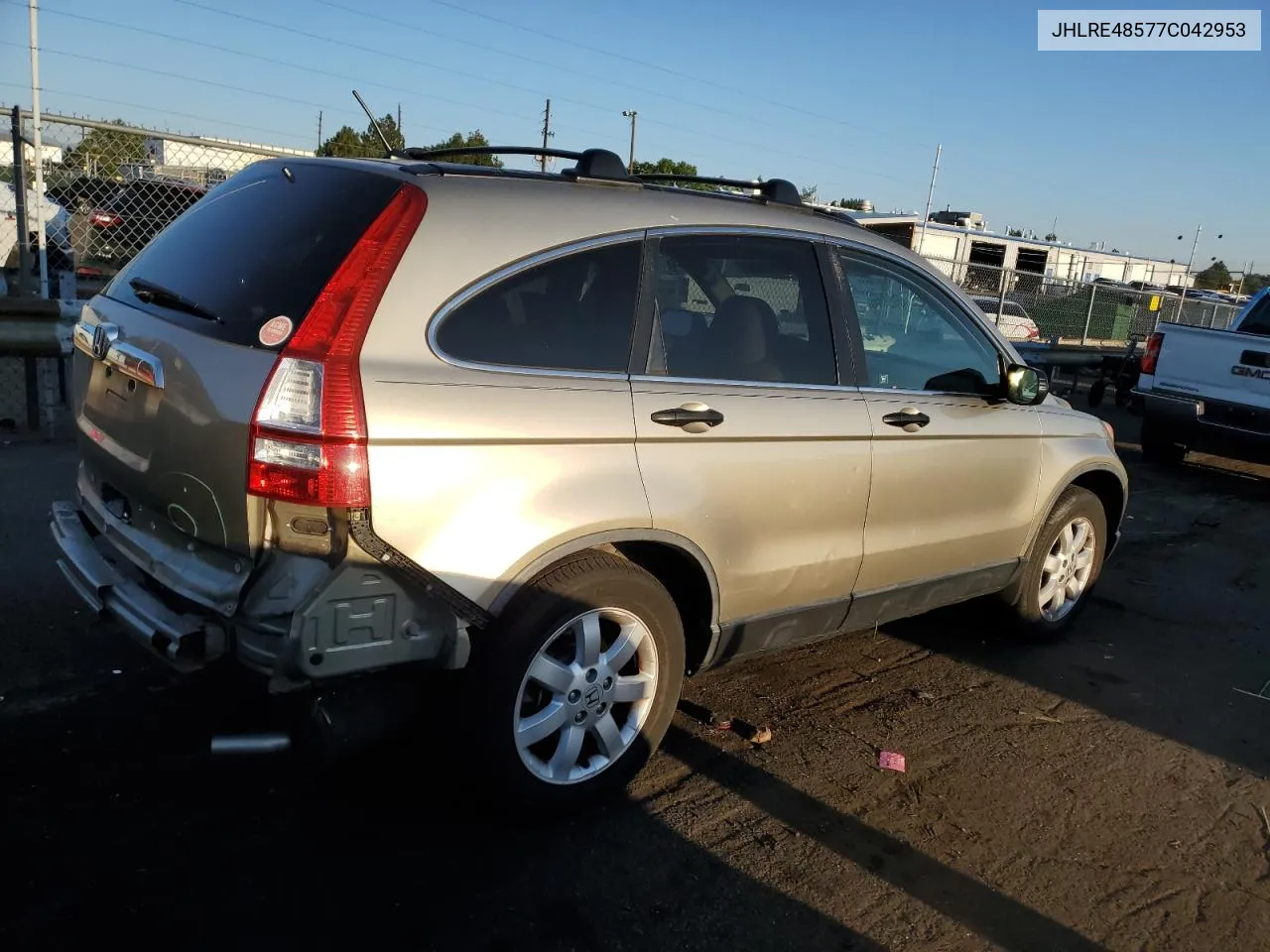 JHLRE48577C042953 2007 Honda Cr-V Ex