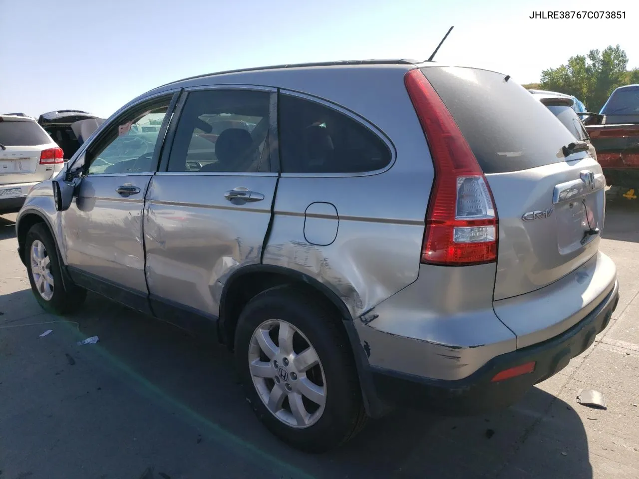 2007 Honda Cr-V Exl VIN: JHLRE38767C073851 Lot: 69884934