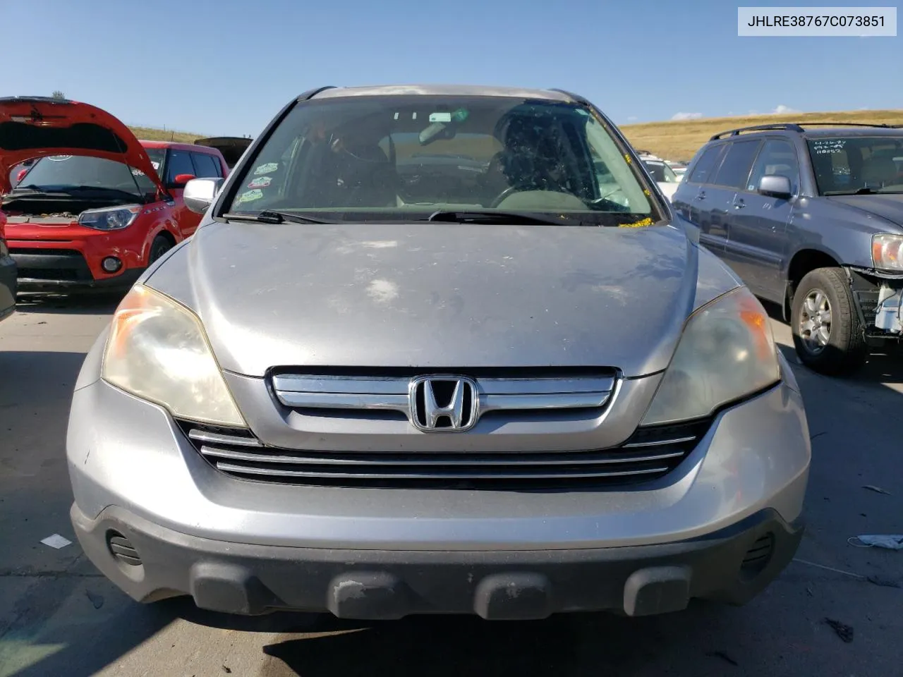 2007 Honda Cr-V Exl VIN: JHLRE38767C073851 Lot: 69884934