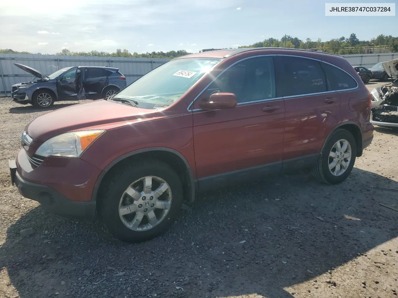 2007 Honda Cr-V Exl VIN: JHLRE38747C037284 Lot: 69945764