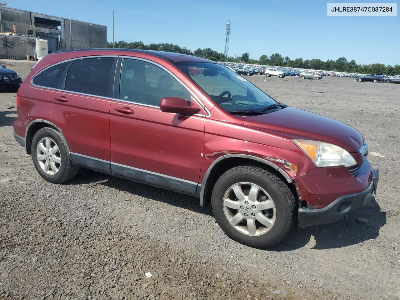 JHLRE38747C037284 2007 Honda Cr-V Exl