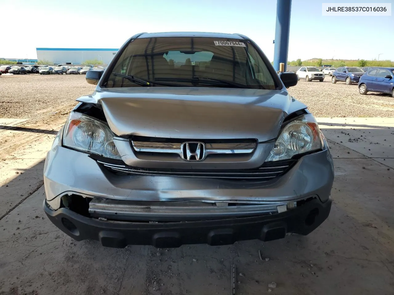 2007 Honda Cr-V Ex VIN: JHLRE38537C016036 Lot: 70067944