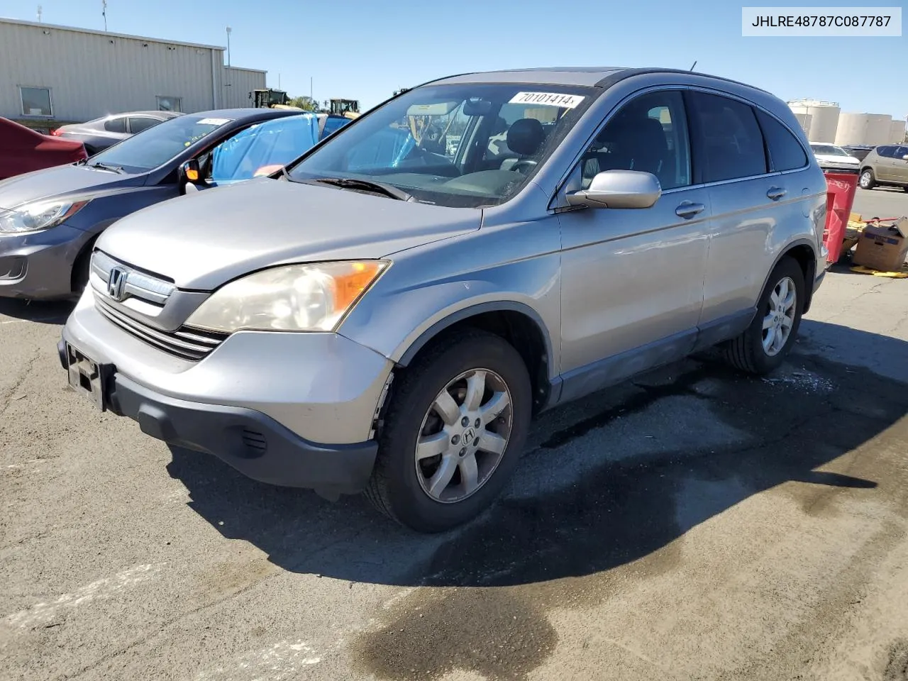 2007 Honda Cr-V Exl VIN: JHLRE48787C087787 Lot: 70101414