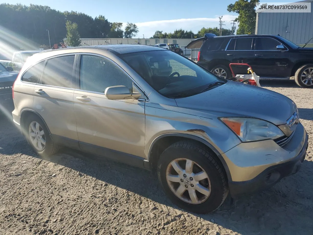 2007 Honda Cr-V Exl VIN: JHLRE48737C099569 Lot: 70395804