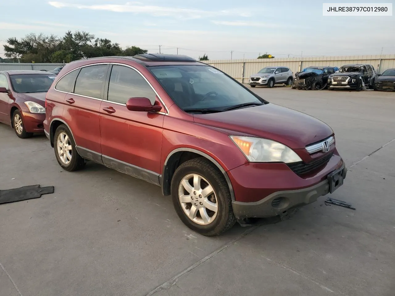 JHLRE38797C012980 2007 Honda Cr-V Exl