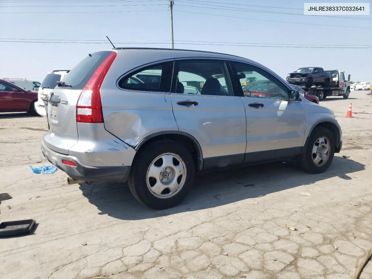 2007 Honda Cr-V Lx VIN: JHLRE38337C032641 Lot: 70652934