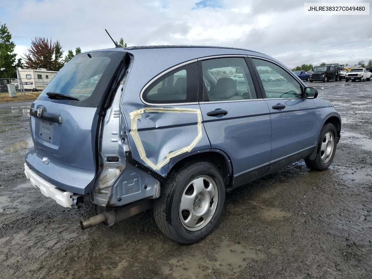 2007 Honda Cr-V Lx VIN: JHLRE38327C049480 Lot: 70838574