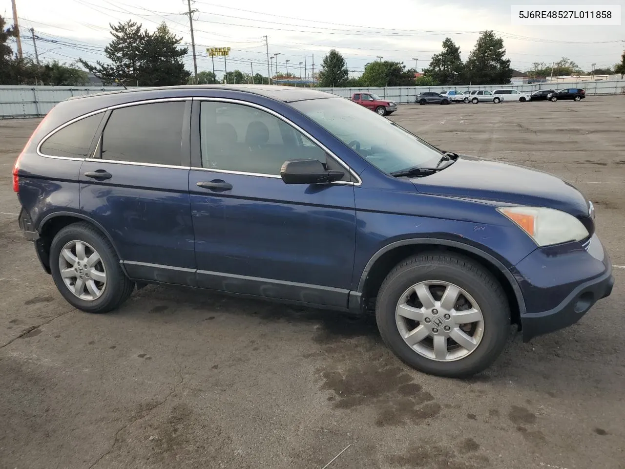 2007 Honda Cr-V Ex VIN: 5J6RE48527L011858 Lot: 71245234