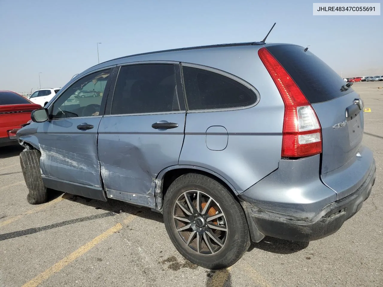 2007 Honda Cr-V Lx VIN: JHLRE48347C055691 Lot: 71284554