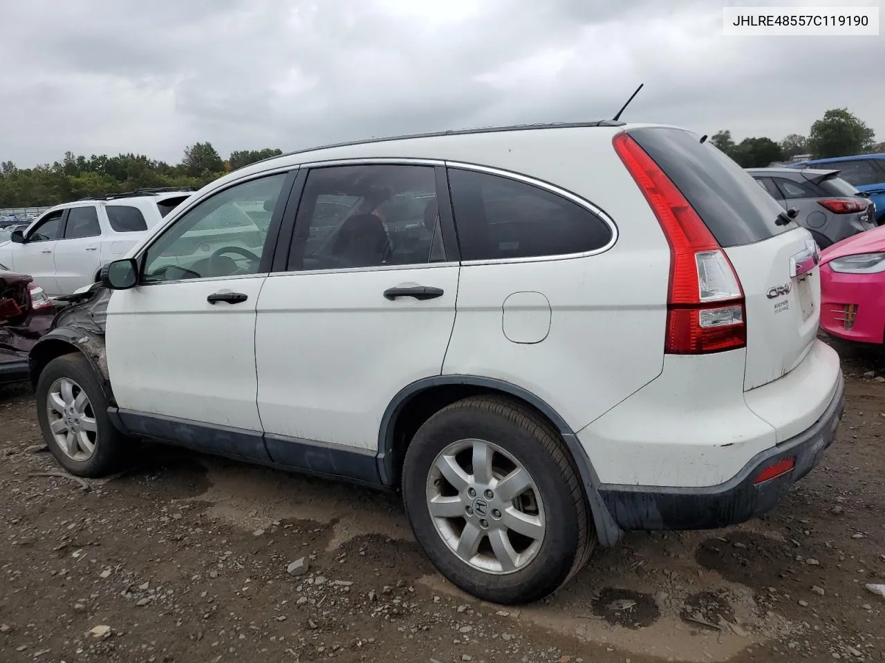 2007 Honda Cr-V Ex VIN: JHLRE48557C119190 Lot: 71378804