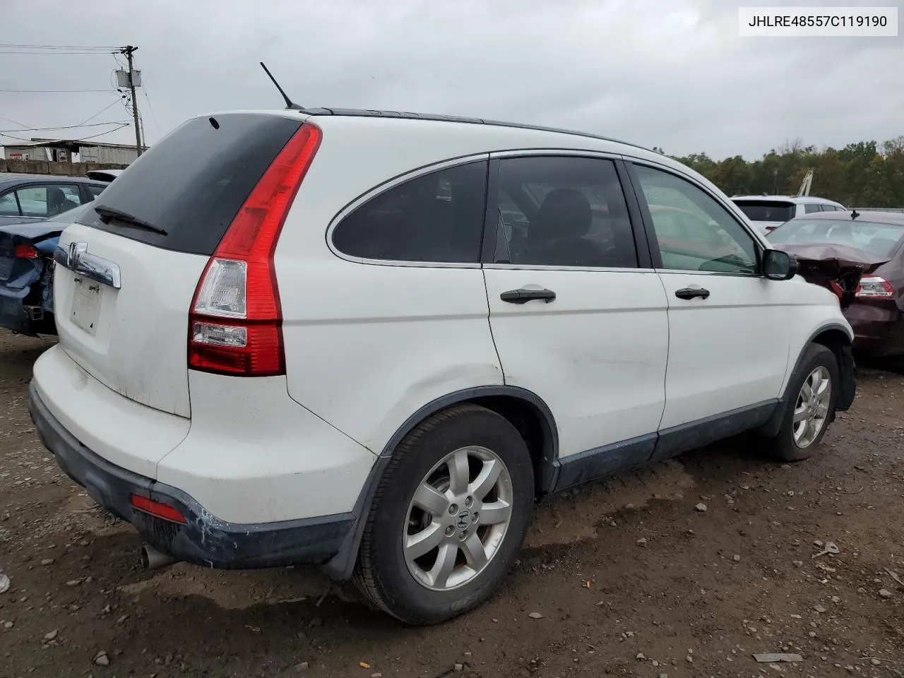 JHLRE48557C119190 2007 Honda Cr-V Ex