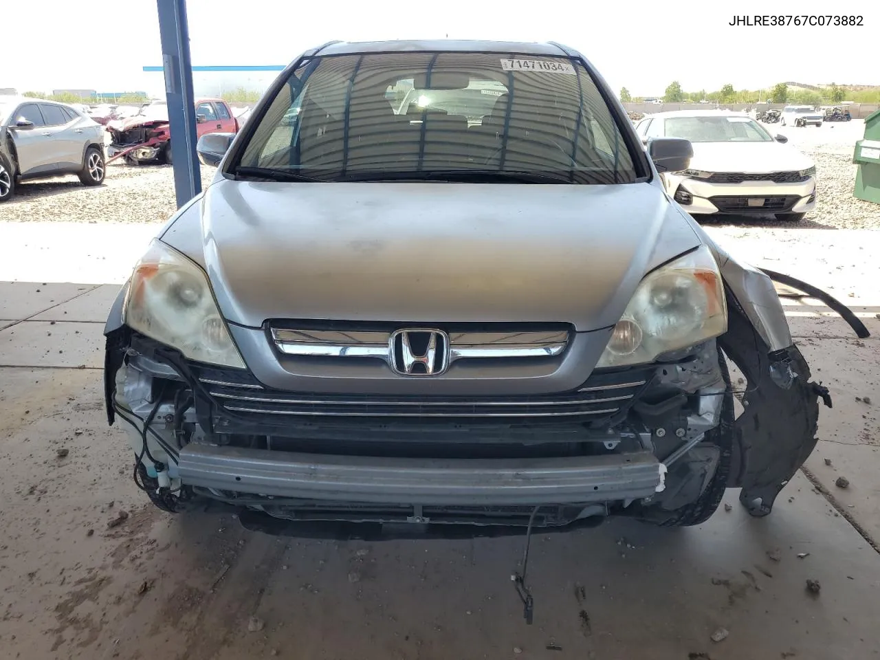 2007 Honda Cr-V Exl VIN: JHLRE38767C073882 Lot: 71471034