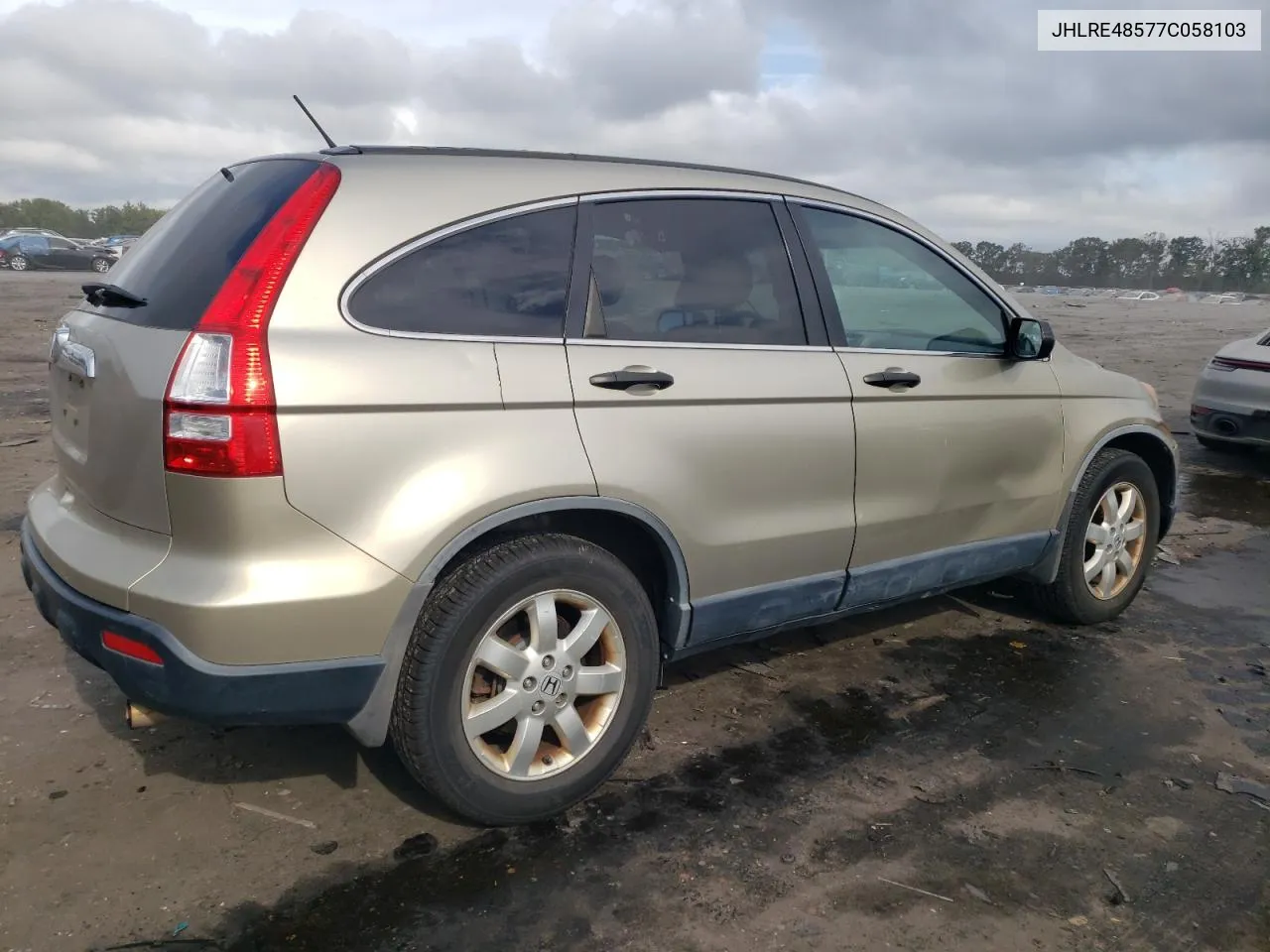 2007 Honda Cr-V Ex VIN: JHLRE48577C058103 Lot: 71531444