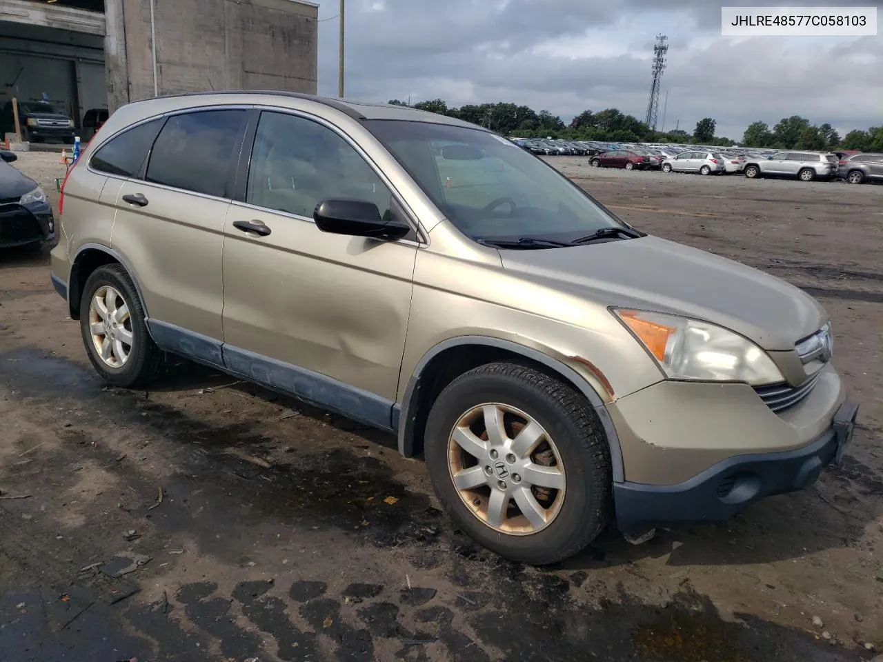 2007 Honda Cr-V Ex VIN: JHLRE48577C058103 Lot: 71531444