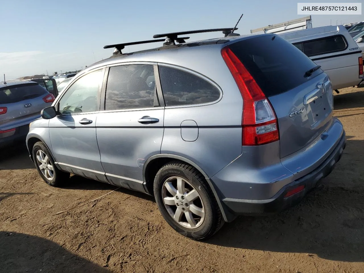 2007 Honda Cr-V Exl VIN: JHLRE48757C121443 Lot: 71664464