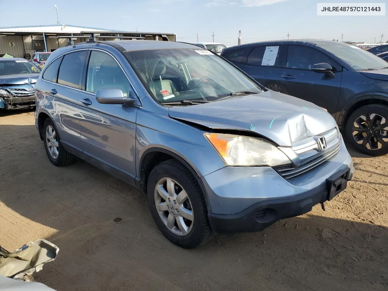 2007 Honda Cr-V Exl VIN: JHLRE48757C121443 Lot: 71664464