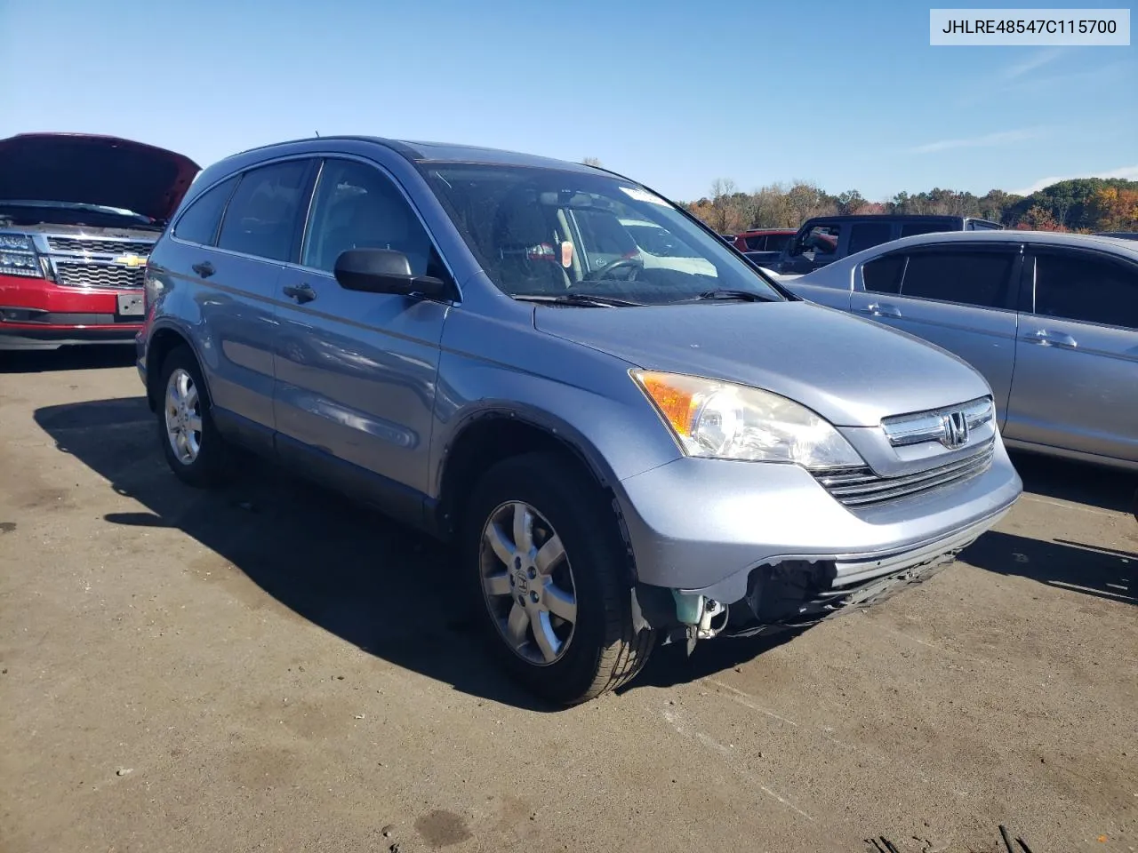 2007 Honda Cr-V Ex VIN: JHLRE48547C115700 Lot: 71737474