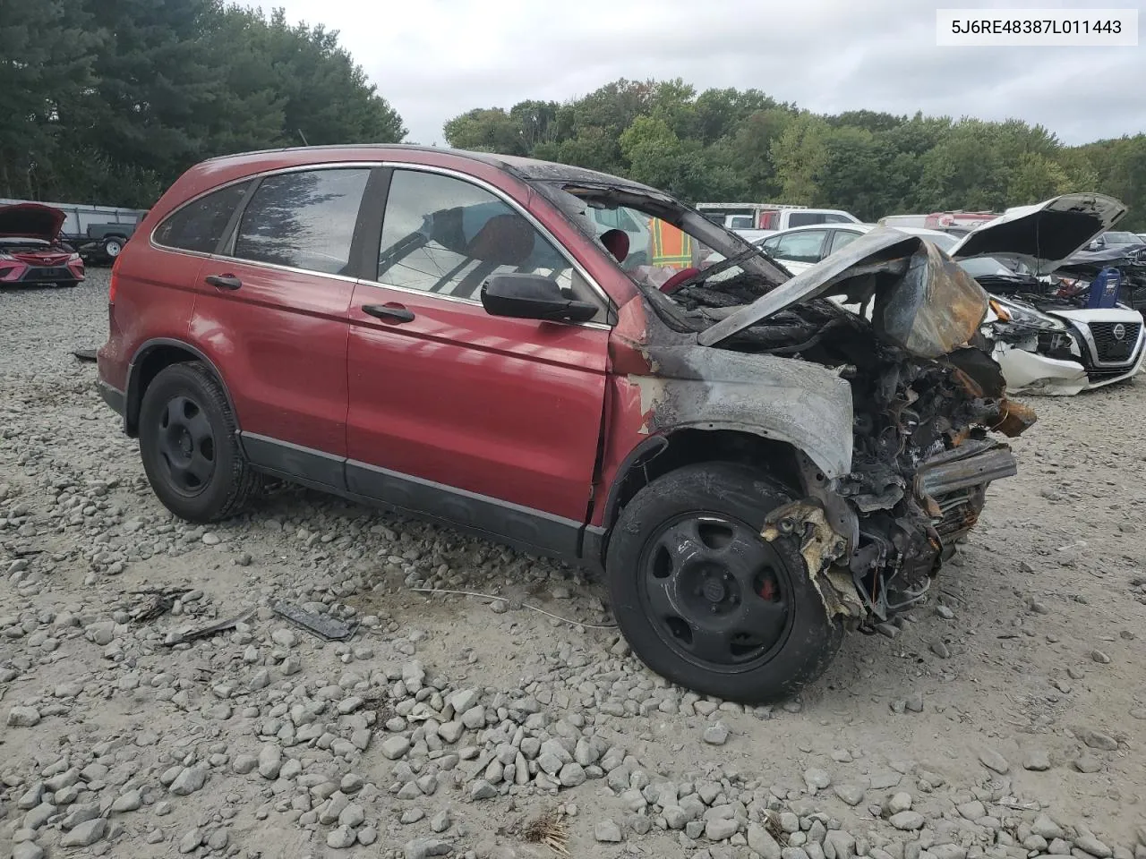 5J6RE48387L011443 2007 Honda Cr-V Lx