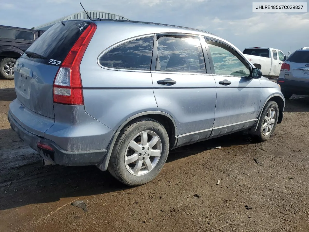 2007 Honda Cr-V Ex VIN: JHLRE48567C029837 Lot: 72001594