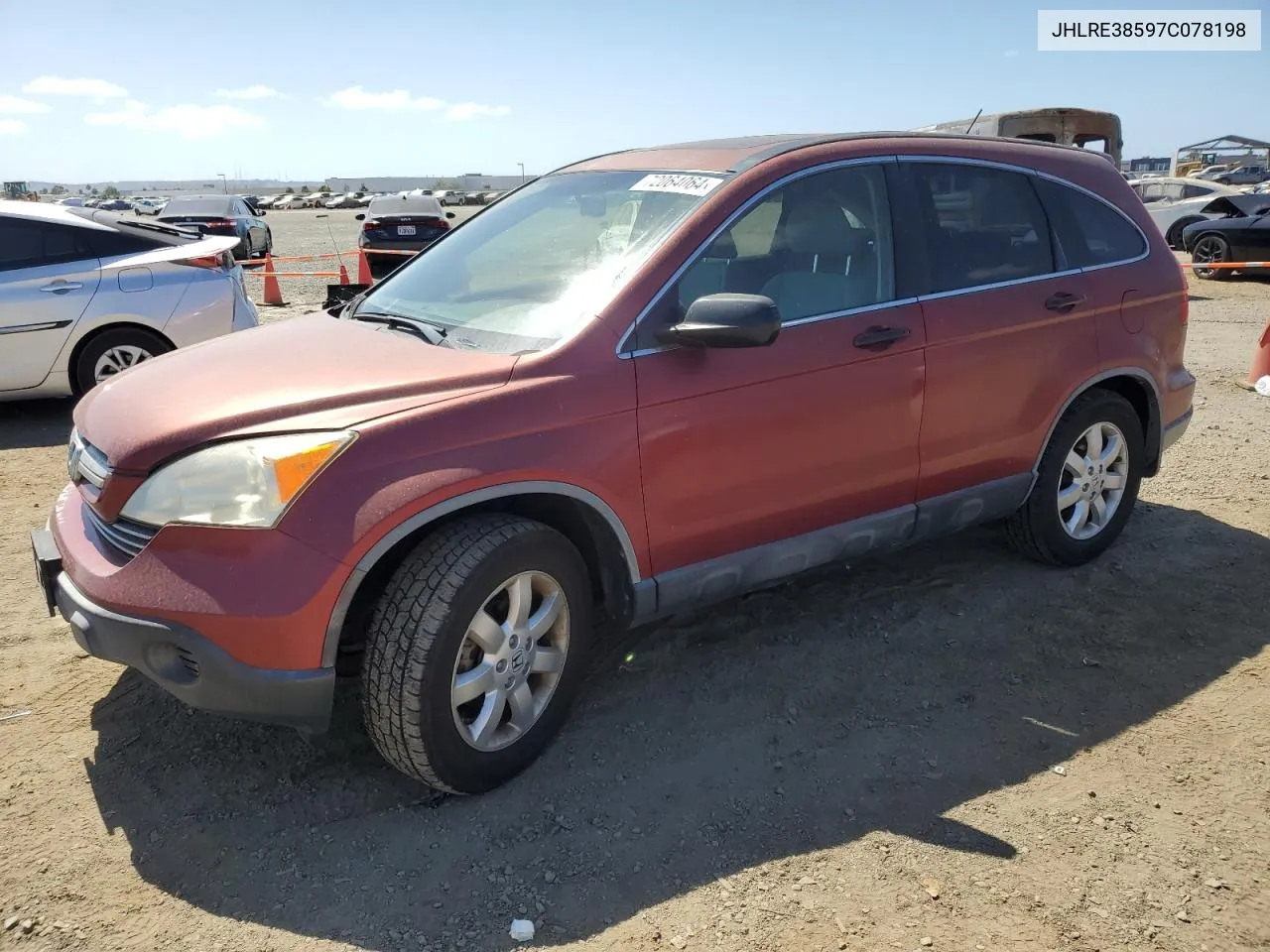 JHLRE38597C078198 2007 Honda Cr-V Ex