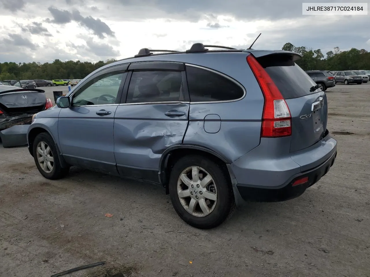 2007 Honda Cr-V Exl VIN: JHLRE38717C024184 Lot: 72126564