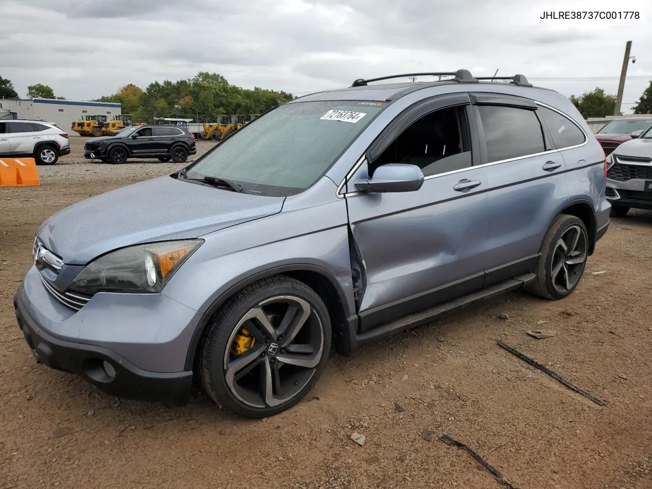 2007 Honda Cr-V Exl VIN: JHLRE38737C001778 Lot: 72163764