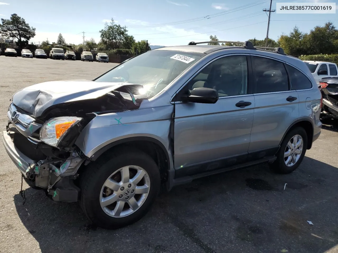 JHLRE38577C001619 2007 Honda Cr-V Ex