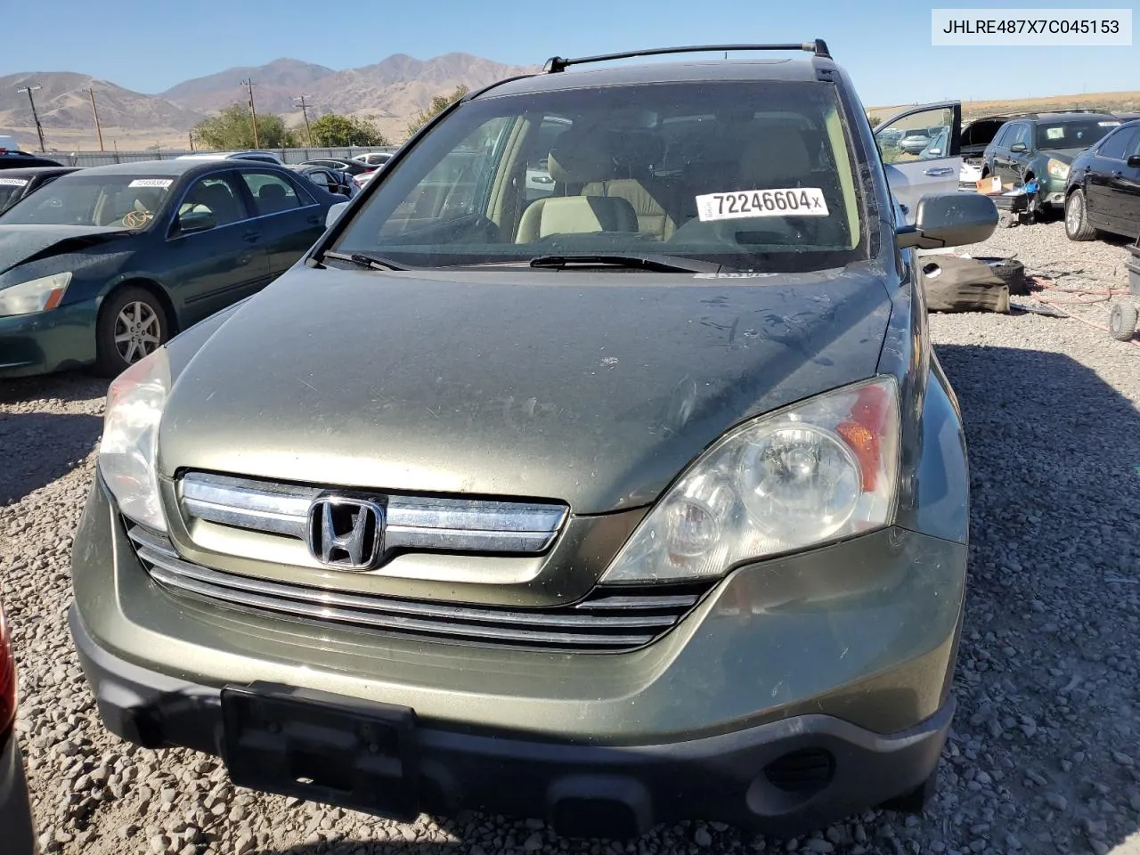 2007 Honda Cr-V Exl VIN: JHLRE487X7C045153 Lot: 72246604