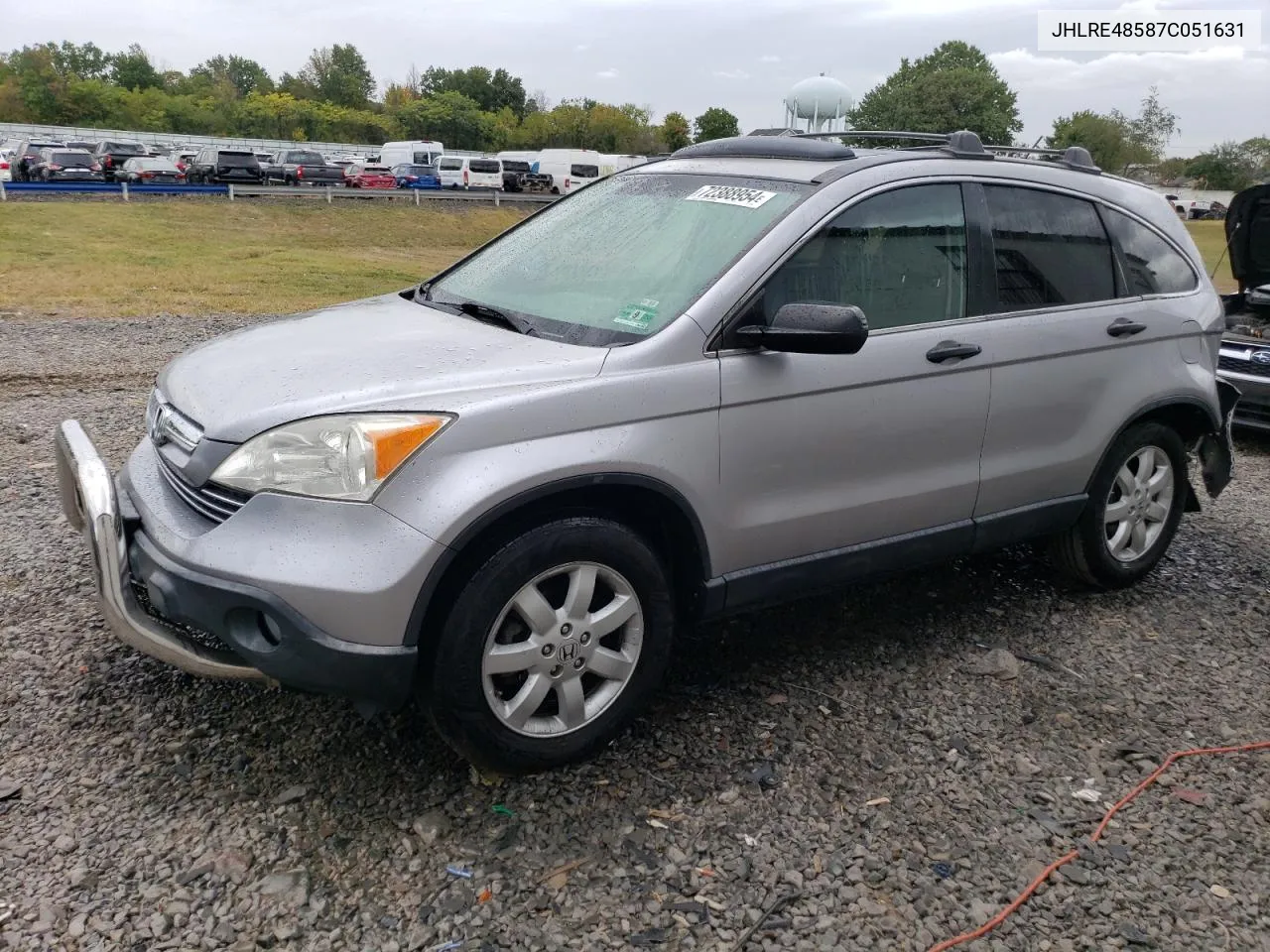 2007 Honda Cr-V Ex VIN: JHLRE48587C051631 Lot: 72388954