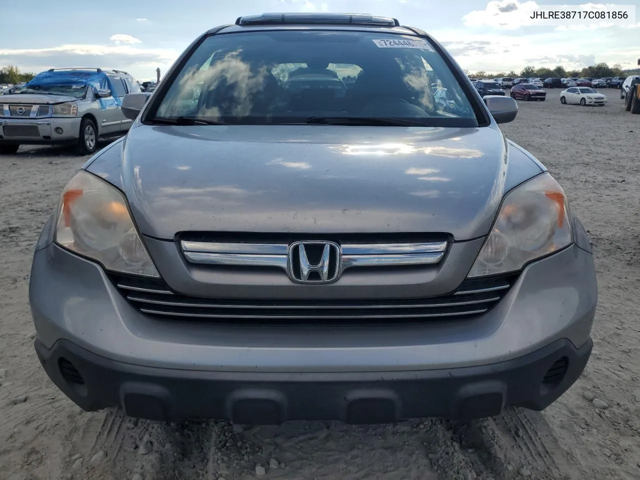 2007 Honda Cr-V Exl VIN: JHLRE38717C081856 Lot: 72444604