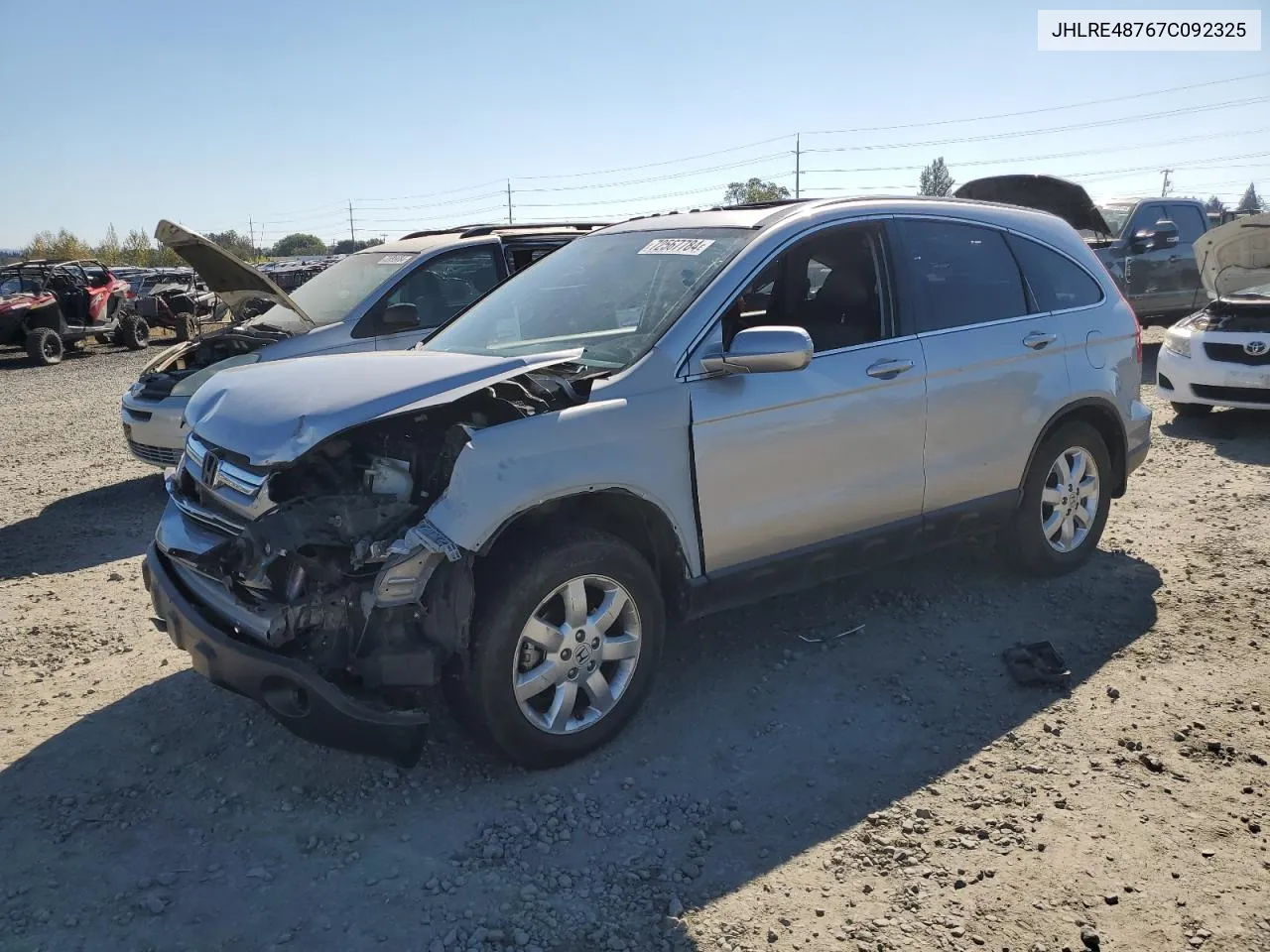 2007 Honda Cr-V Exl VIN: JHLRE48767C092325 Lot: 72567784