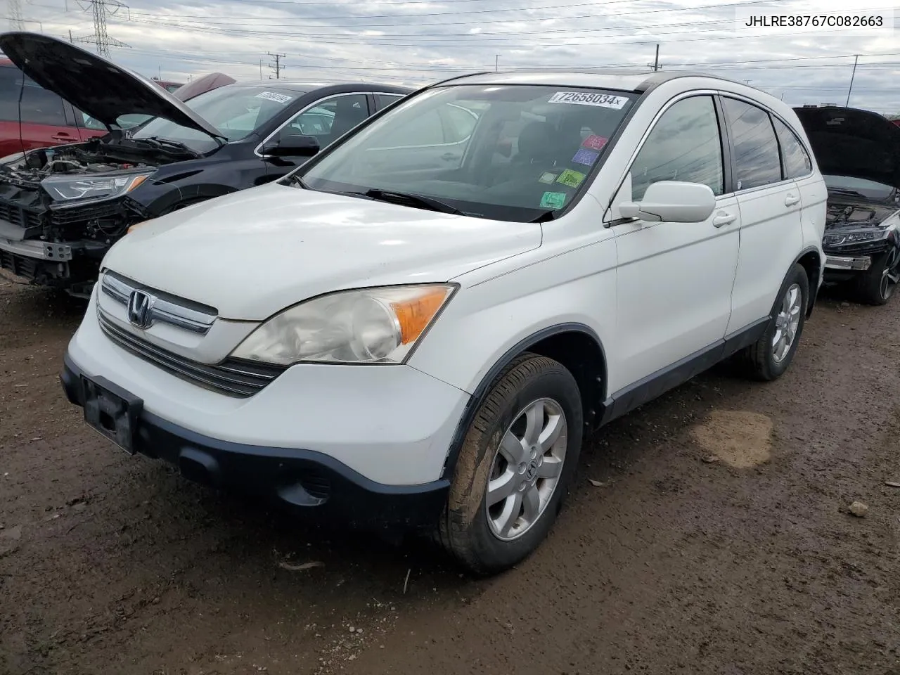 JHLRE38767C082663 2007 Honda Cr-V Exl