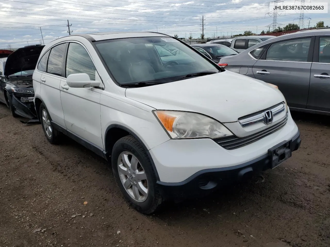 2007 Honda Cr-V Exl VIN: JHLRE38767C082663 Lot: 72658034